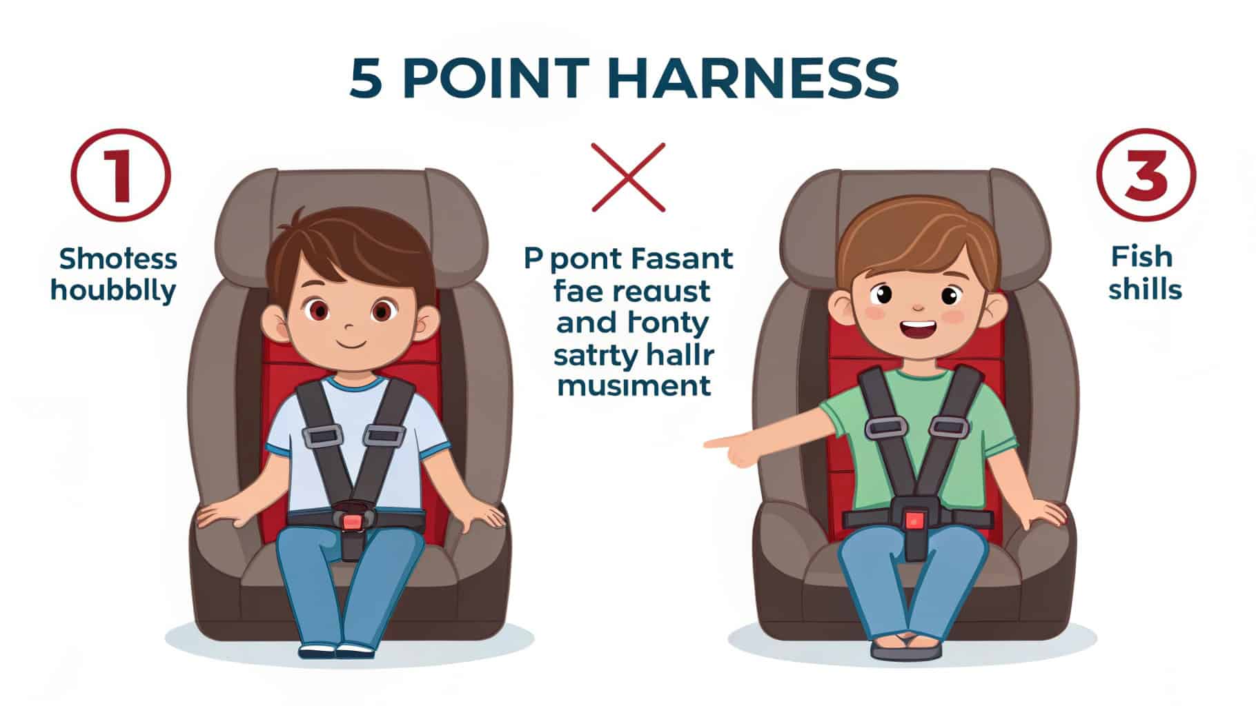 5-point vs 3-point harness car seat comparison